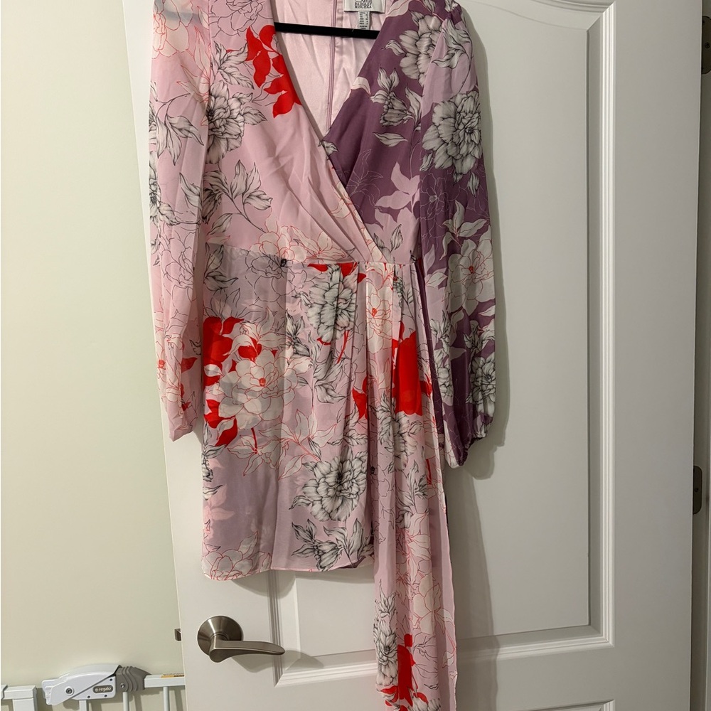 Badgley Mischka Pink and Purple Dress